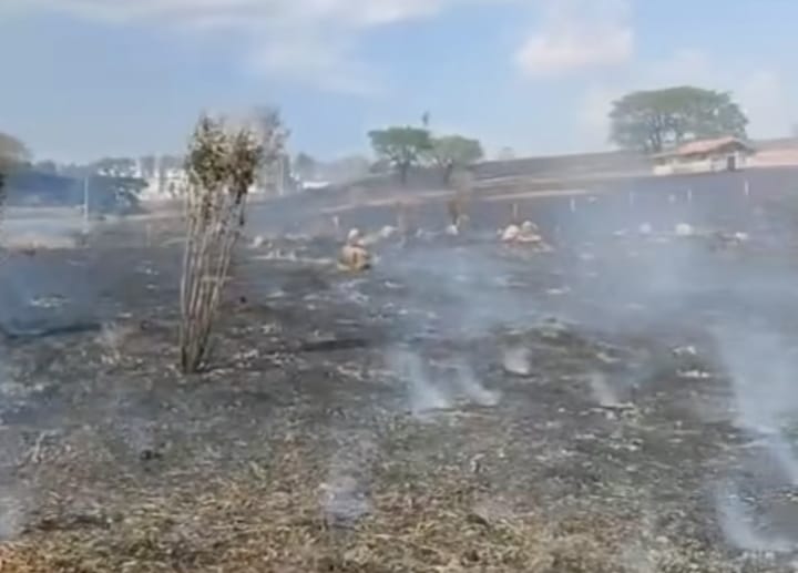 Incêndio às margens da Dom Gabriel prejudica motoristas